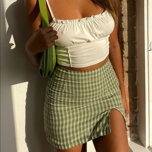 princess polly miss sally mini skirt green